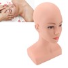 Female Bald Mannequin Head with Shoulder PVC Professional Cosmetology Face