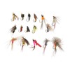 64 Pcs Fly Fishing Flies Stainless Steel Colorful Fishing Lure