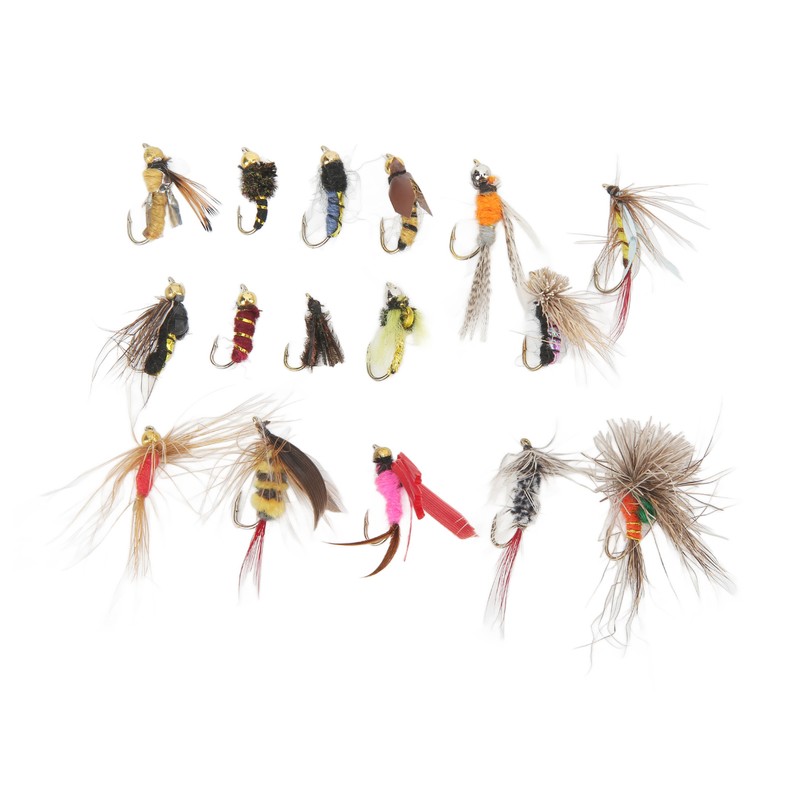 64 Pcs Fly Fishing Flies Stainless Steel Colorful Fishing Lure
