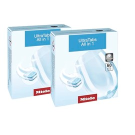 Miele Original GS CL 1206 T UltraTabs All in 1 Plastic-Free Dishwashing Detergent Tablets Dishwashers, Pack of 60 Tablets – 11295860