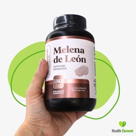 Momosie Hongo Melena de León Puro | 180 Cápsulas 1000 mg por porción | Cápsulas a Base de Hongo Melena de León (Hericium Erinaceus en Polvo)