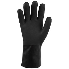 SHOWA 7712R PVC Coated Chemical Resistant Safety Glove with Cotton Jersey Liner and 12" Length, Large (1 Pair)