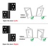 eoere 8 Pack Black Lift Off Hinge, Flag Detachable Door