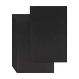 25 Pcs Book Board, Binder Board, Cover Board, Heavy Duty Chipboard for Book Binding, DIY Cardboard (Black, 9 x 6 Inch 80PT)
