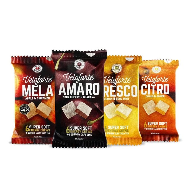 Veloforte Mixed Natural Energy Chew Pack, Fast Releasing Energy, 100%