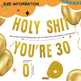 Holy You're 30 Birthday Decorations