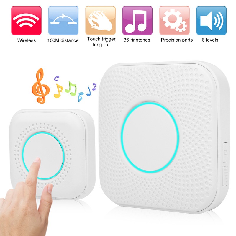 Wireless Smart Music Doorbell Home Door Chime Long Distance Remote