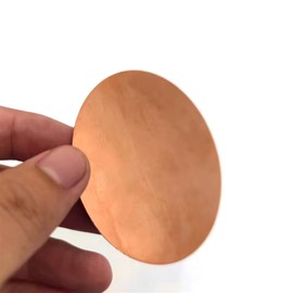 Xuulan Pure Copper Sheet T2 Copper Disc Round Plate Sheet Diameter 20mm to 200mm Thickness 1.5mm 2mm 3mm(1.5x200mm 1pcs)
