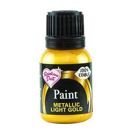 Rainbow Dust Metallic Food Paint Metallic Light Gold