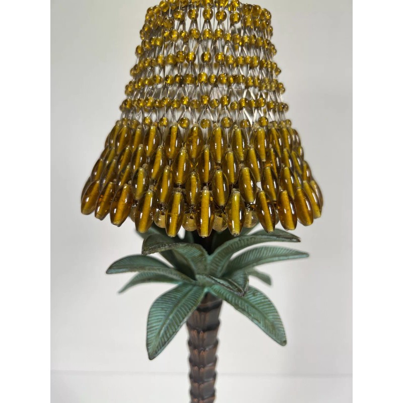 CBK Ltd. Solid Brass Art Wares Palm Tree Tealite Lamp