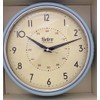 SHABBY CHIC RETRO STYLE KITCHEN WALL CLOCK BLUE