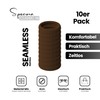 Specora - Elastico per capelli classico senza cuciture, marrone scuro,