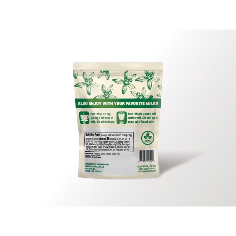 Harmony Matcha Vanilla – Premium Japanese Matcha Powder, Shade-Grown &