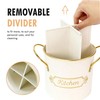 EQEY Kitchen Utensil Holder, 5.1" Metal Cooking Utensil Crock with