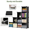 Whitmor 16 Cube Closet Organizers and Storage, Stackable Plastic Closet