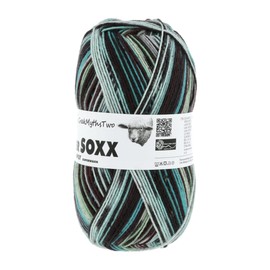 Lang Yarns - Super Soxx Colour 4-ply 0394 Turquoise Green Grey 100 g