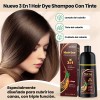 Shampoo Con Tinte Hair Dye Natural Jengibre Para Cubre Canas