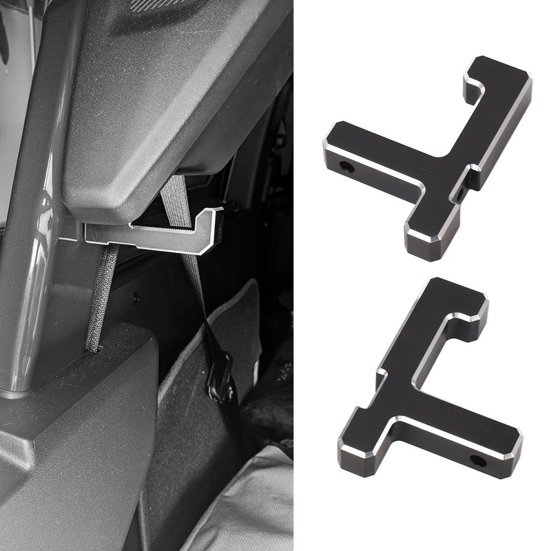 2Pcs Trunk Grocery Bag Hook T Shaped Aluminum Alloy Trunk