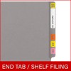 14 pt Color Folders, Full Cut 2-Ply End Tab, Letter