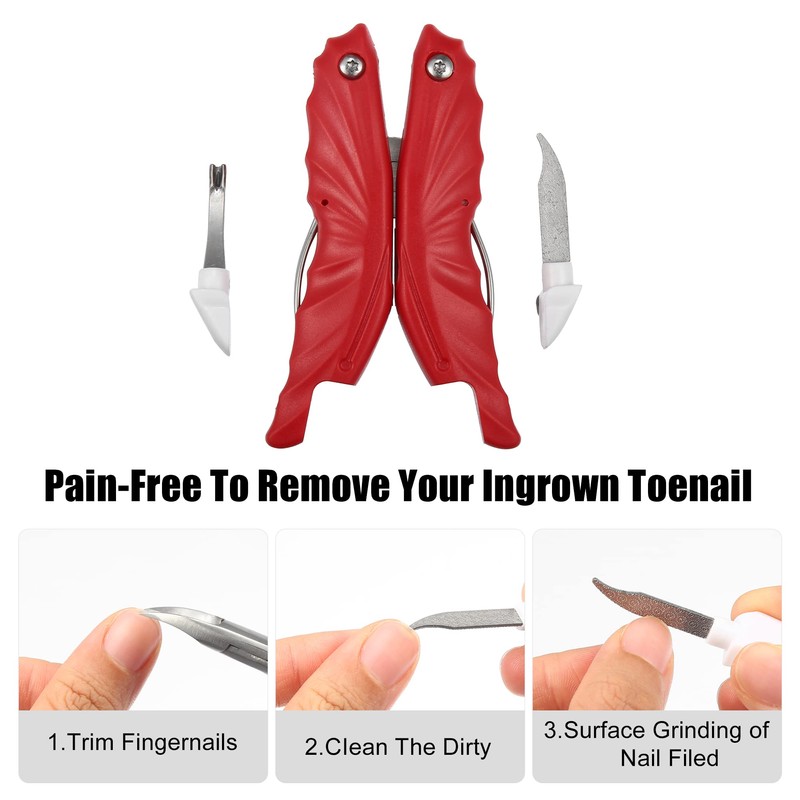 VOCOSTE Foot Clippers Thick Nail Clippers Kit Stainless Steel Sharp