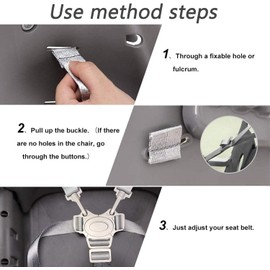 High Chair Seat Belts, Replacement Seat Belts, 5 Point Kids Safety Belts, Convertible Straps for Highchair/Pram/Stroller