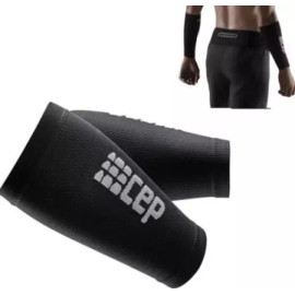 CEP 압박 암 블랙 슬리브 팔 보호대 [L. 레드 2개입 경량 스포츠 스타일] CEP Compression Arm Black Sleeve [L. Red 2-Pack Lightweight Sports Style]