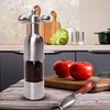 (Silver,1PCS) Salt, Pepper Modern Manual Grinder Set with Solid Handle