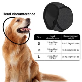 MiOYOOW Ear Protection for Dogs, Adjustable Headgear for Dogs, Dog Earmuffs, Pet Soothing Hood for Protection When Bathing in Summer