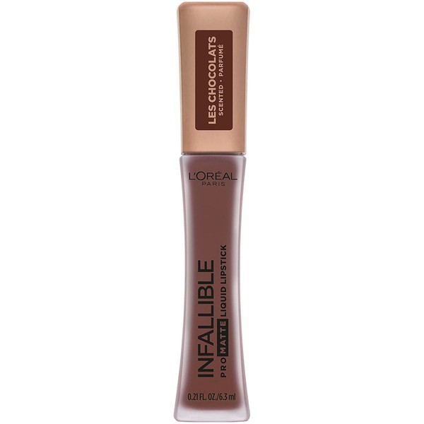 L'Oreal Paris Cosmetics Infallible Pro Matte Les Chocolats Scented Liquid Lipstick, 70% Yum, 0 21 Fluid Ounce
