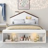 Harper & Bright Designs Full Size Platform Bed with Storage
