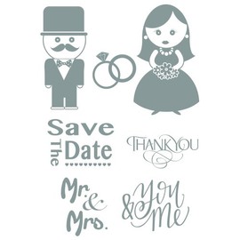 Spellbinders Celebrations Save The Date Stamp Set