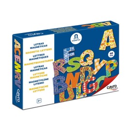 Cayro – Magnetische Buchstaben – Kinder ab 3 Jahren – Fördert Lesen und Schreiben – Erstellt Wörter und Namen – 60 Teile – Kinderbrettspiel