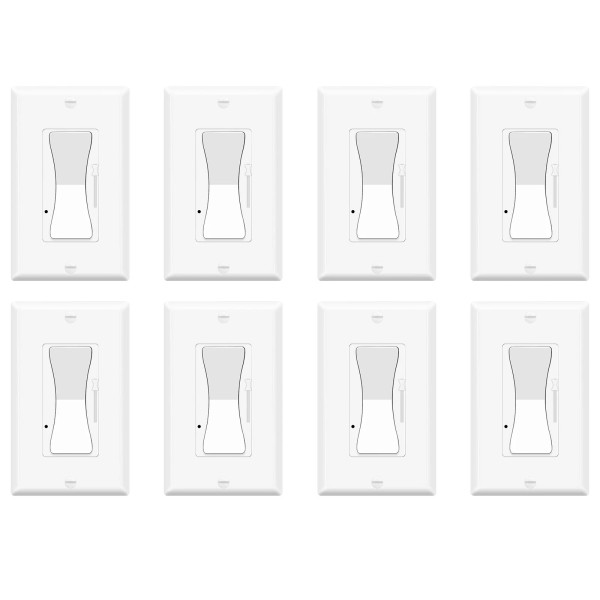 GREENCYCLE Dimmer Light Switch 3 Way 15A 120V for CFL