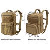 tactifans Tactical Expandable Backpack, Chest Rig Backpack MOLLE Assault Hydration