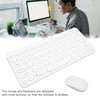 2.4G Wireless Keyboard Mouse Combo 78 Key Retro Round Keycap