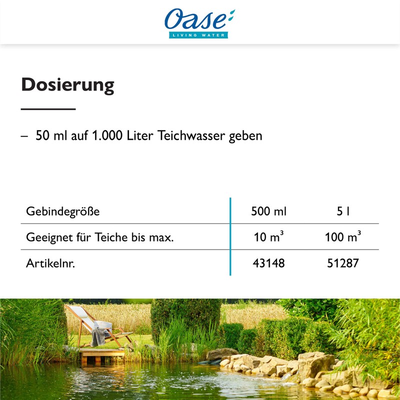Oase PhosLess Pond phosphate binder Direct - 500 ml