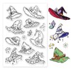 PH PandaHall Witch Hat Clear Stamps, Decorative Rubber Stamps Silicone