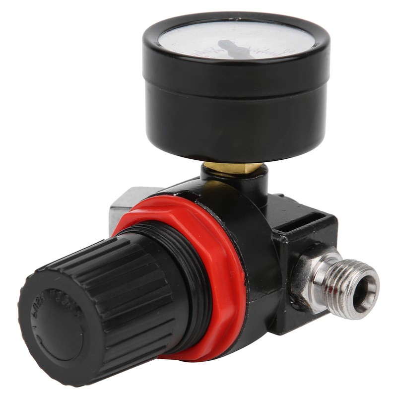 1/4" 150psi Air Pressure Regulator Gauge, Water Pressure Regulator with