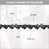 Mini Chainsaw Replacement Chain, 1/4 Inch Pitch 1 mm 28