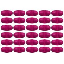 30Pcs Rose Red Fishing Alarm Bite Bells with Built-In Double Ringer Beads Warning Signaler for Night Sea Fishing