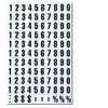 Magna Visual 3/4" Screen Printed Magnetic Black on White Numbers