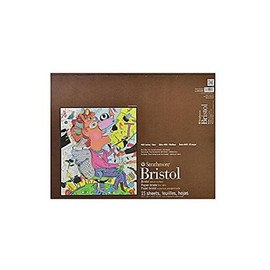 Strathmore 400 Series Bristol, 2-Ply Vellum, 18"x24" Tape Bound, 15 Sheets