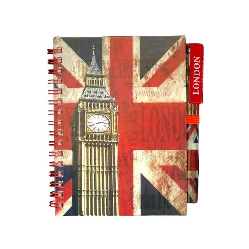Stationary A6 Union Jack Notebook Pen - UK Flag Notepad