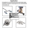 Atokrtact 3"OD - 5"OD Exhaust Pipe Reducer Adapter 304 Stainless