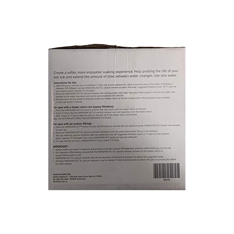 Hot Spring Vanishing Act XL 80101 - Hardness Remover Pillow