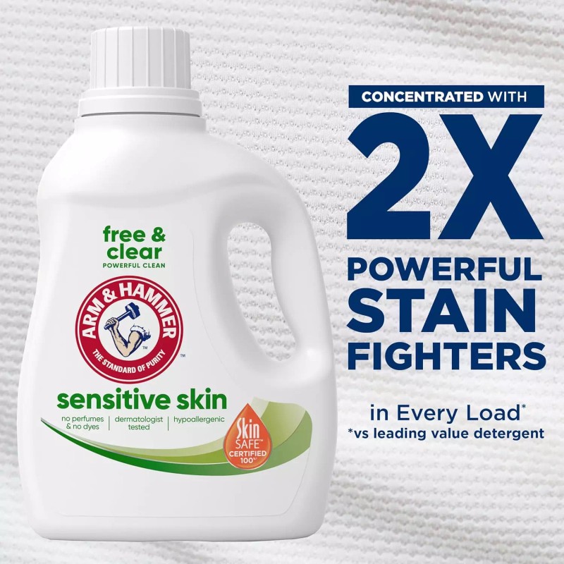 Arm & Hammer Sensitive Skin Free & Clear, 105 Loads