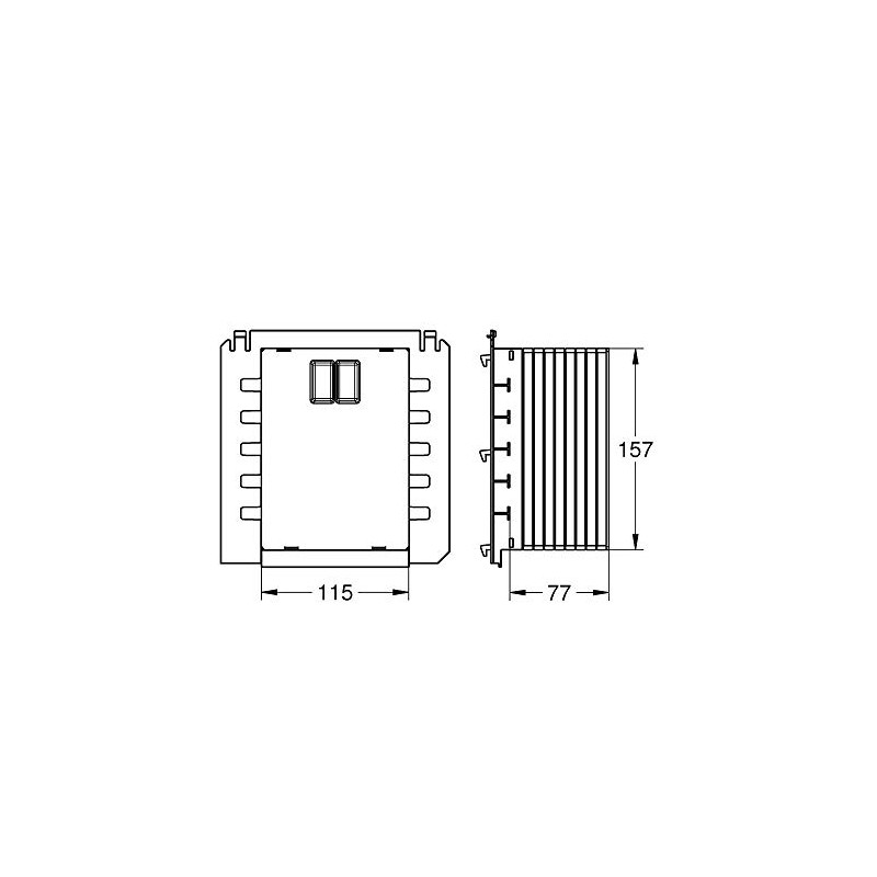 GROHE Rapid Sl Inspection Shaft for Small Flush Plates 40911000