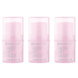 Essence Baby GOT Glaze Balm Stick, Highlighter, Transparent, Nourishing, Shiny, Radiant Fresh, Vegan, No Preservatives, No Parabens, No Microplastic Particles, Pack of 3 (3 x 4.5 g)