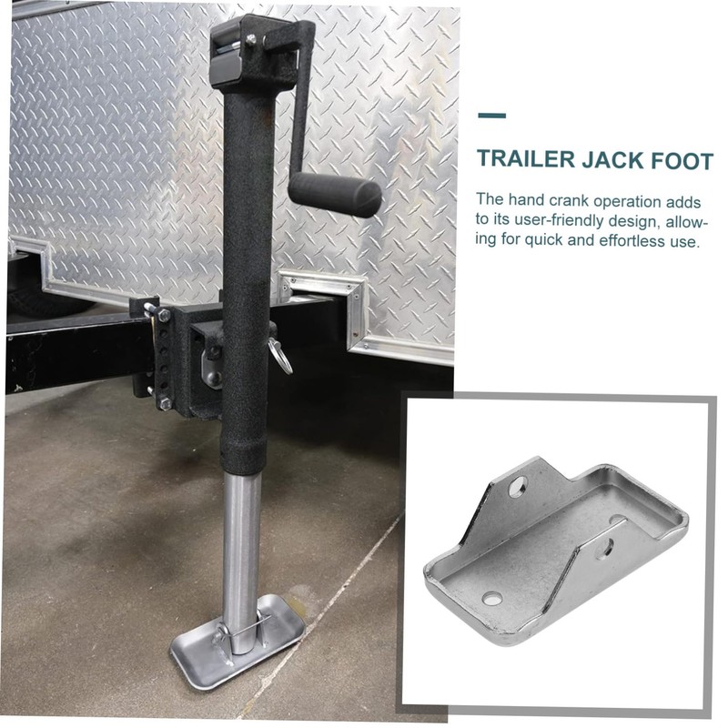 GRIRIW Removable Trailer Jack Foot Pad Plate Jack Foot Plate
