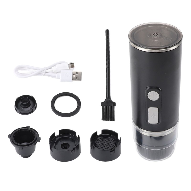 Portable Coffee Maker 15bar ABS Capsules Ground Coffee Extraction Electric